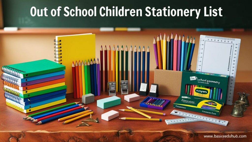 Out of School Children Stationery List